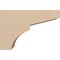 Ekena Millwork 3"W x 9"D x 6"H Classic Monterey Rough Cedar Woodgrain TimberThane Corbel, Primed Tan CORUR03X09X06MONRCPR - alternate 4